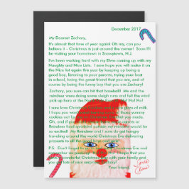 Cartas do Papai Noel Magnético Carta Personalizada