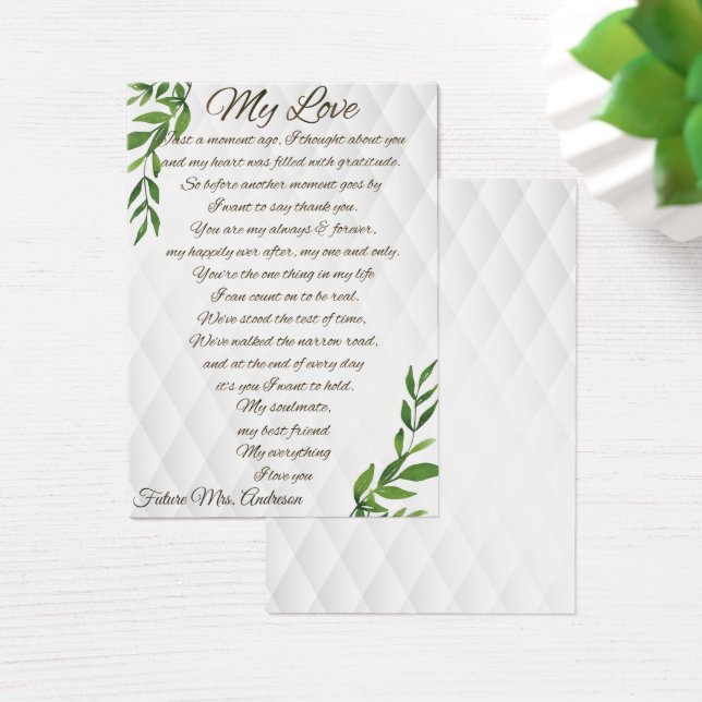 Cartas para o meu futuro marido (Mesa)