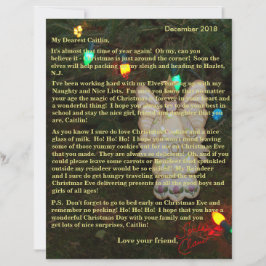 Cartas Personalizadas do Papai Noel Luzes do Anjo