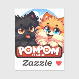 Cartaz adesivo do PomPomParadise