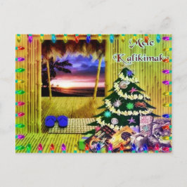 Cartaz Cartões de natal de Natal Havaiano