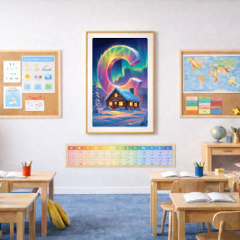 Cartaz da Letra C da Aurora | Impressão de Arte da