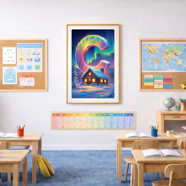 Cartaz da Letra C de Aurora | Impressão de Arte da (Criador carregado)