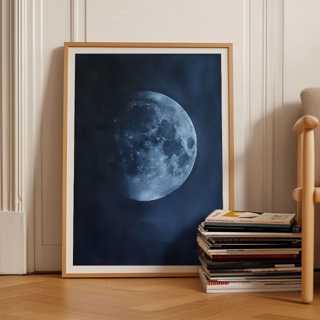 Cartaz da Lua Impressão da Lua Arte de Parede Mal- (Criador carregado)