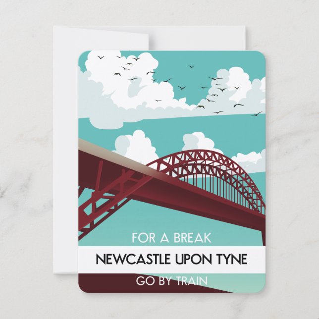 cartaz da ponte de Newcastle upon Tyne. (Frente)