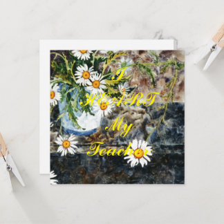 Cartaz de agradecimento "Eu Coração Meu Professor"