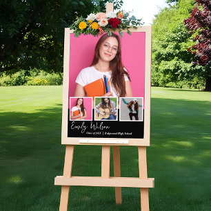 Cartaz de Anúncio de Formatura Lembrança de Foto