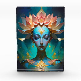 CARTAZ DE ARTE ESPIRITUAL DA DEUSA DA MEDITAÇÃO LO