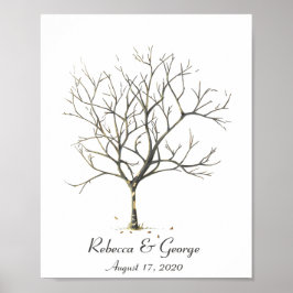 Cartaz de Árvore de Impressão Digital Personalizáv