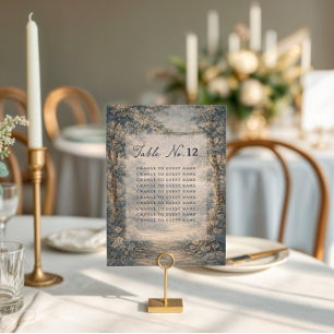 Cartaz de assentos da mesa de casamento Tapestry B