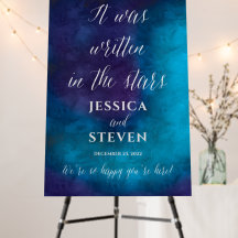 Cartaz de boas-vindas às Estrelas de Turquesa Roxo