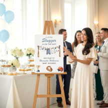 Cartaz de Boas-Vindas para Chá de Bebê do Pequeno 