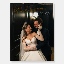 Cartaz de casamento - fotos e texto podem ser pers