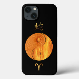 Cartaz de Cobra de madeira e de fogo de Aries