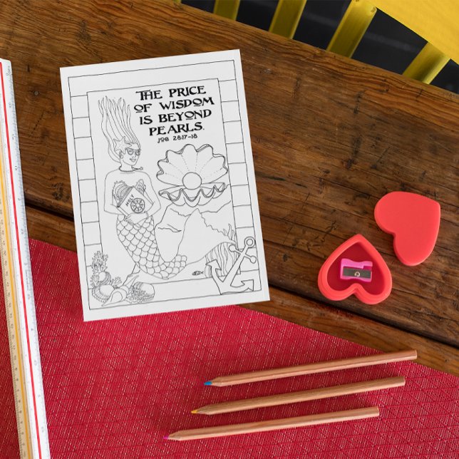 Cartaz de Coloração de Sereia Sabedoria (Criador carregado)