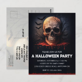 Cartaz de Convite para Festas de Halloween pelo Cr