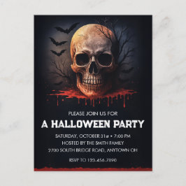 Cartaz de Convite para Festas de Halloween pelo Cr