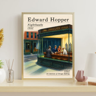 Cartaz de Edward Hopper | Poster de Nighthawks