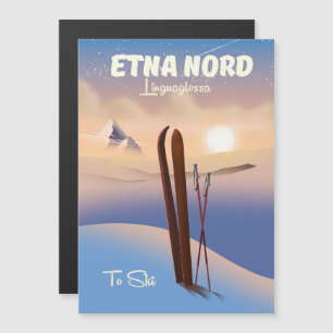Cartaz de esqui Etna Nord Linguaglossa