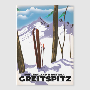 Cartaz de esqui Greitspitz Suíça & Áustria
