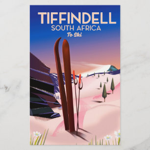 Cartaz de esqui Tiffindell África do Sul