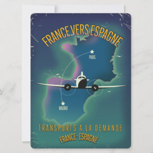 cartaz de férias da França para a Espanha