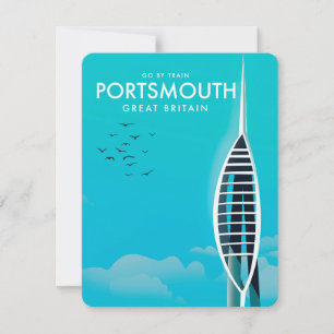 Cartaz de férias em Portsmouth na Grã-Bretanha