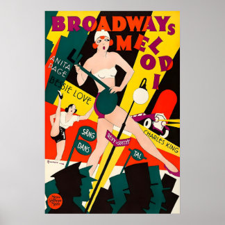 Cartaz de filme Broadway 1929 IMPRESSÃO A5-A1 Clás
