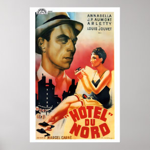 Cartaz de filme Hotel du Nord 1938 impressão A1 30