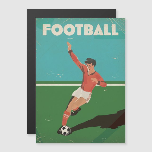 Cartaz de Futebol Antigo (Frente/Verso)