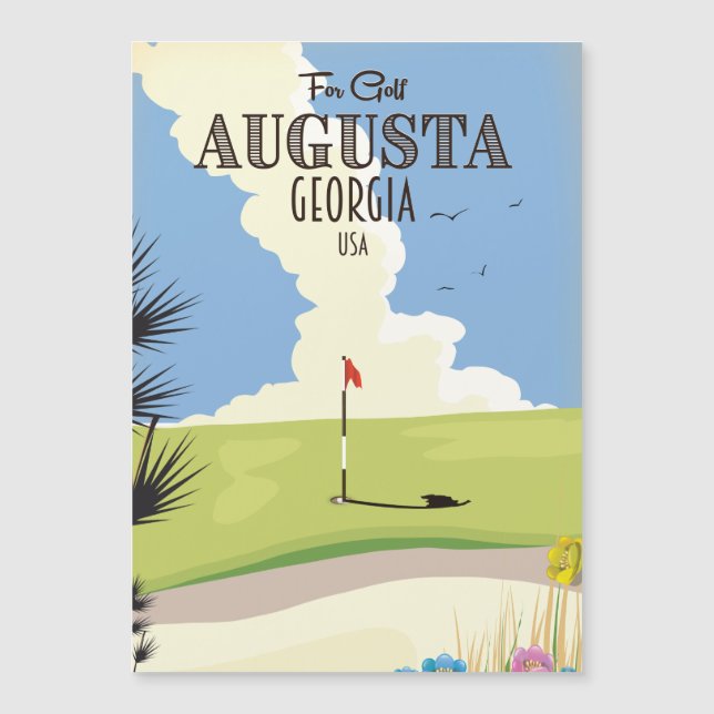 Cartaz de Golfe de Augusta Geórgia (Frente)