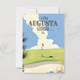 Cartaz de Golfe de Augusta Geórgia