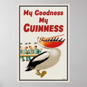 Cartaz de Guinness Pelican Impressão  John Gilroy 