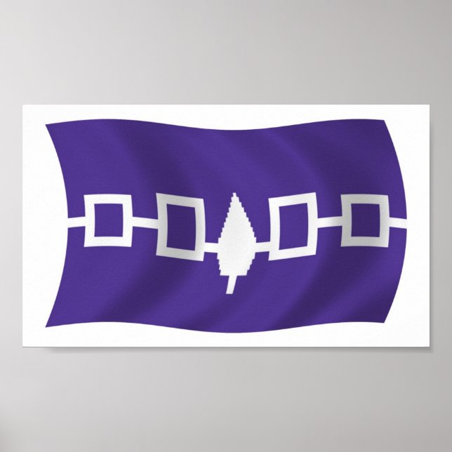 Cartaz de impressão da bandeira da Confederação Ir (Frente)