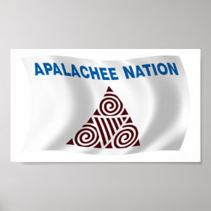 Cartaz de Impressão da Bandeira da Nação Apalachee