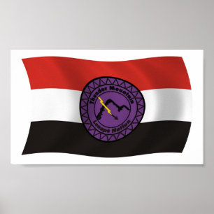 Cartaz de impressão da bandeira da Nação Lenape da
