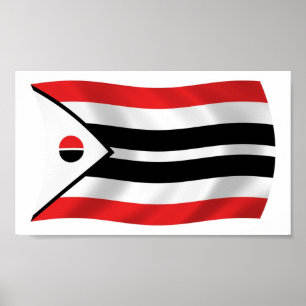 Cartaz de impressão da bandeira da tribo Arapaho