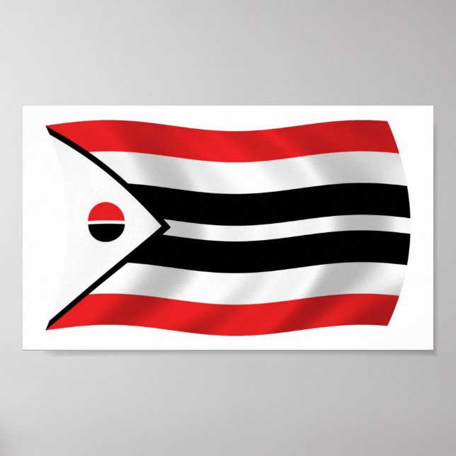 Cartaz de impressão da bandeira da tribo Arapaho (Frente)