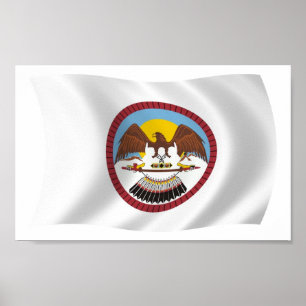 Cartaz de Impressão da Bandeira da Tribo Ute