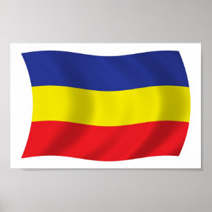 Cartaz de Impressão da Bandeira do Khmer Kampuchea