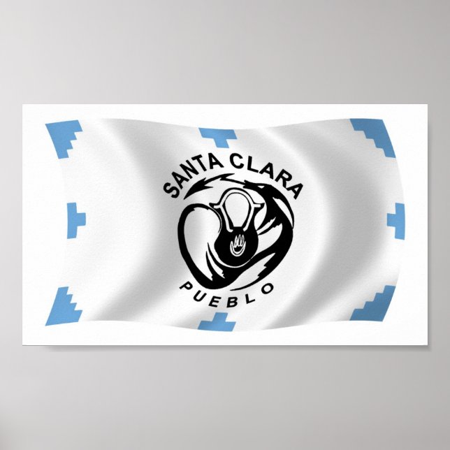 Cartaz de impressão da bandeira do povoado de Sant (Frente)