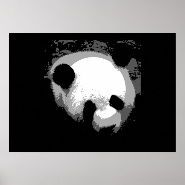Cartaz de Impressão da Cara do Panda - Posters de  (Frente)