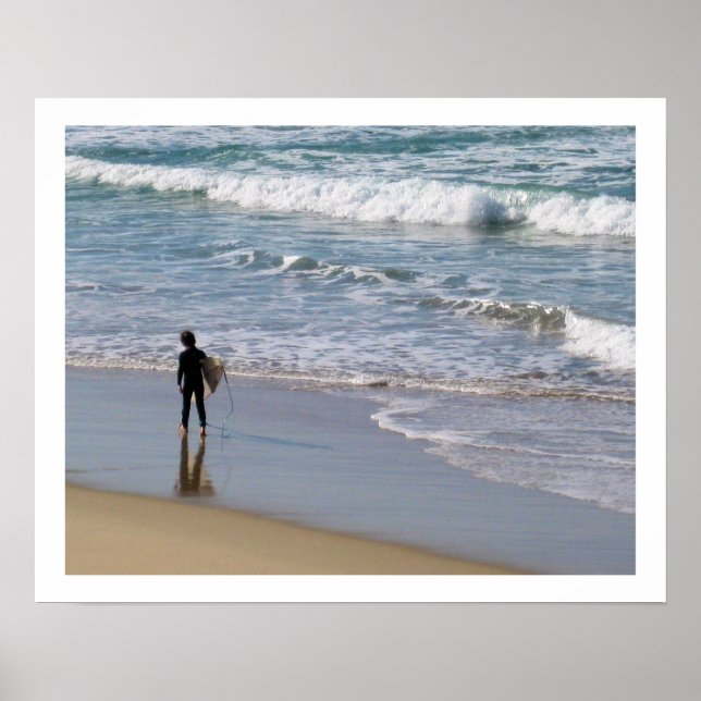 Cartaz de Impressão de Arte de Fotografia de Praia (Frente)