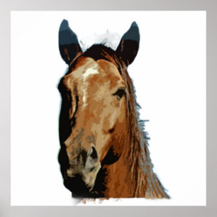 Cartaz de Impressão de Cavalo