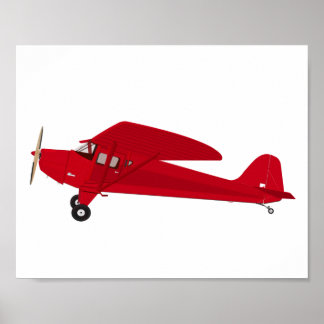 Cartaz de Impressão de Decoração Infantil de Avião