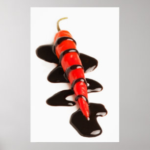 Cartaz de Impressão de Pimenta Jalapeno Coberta de