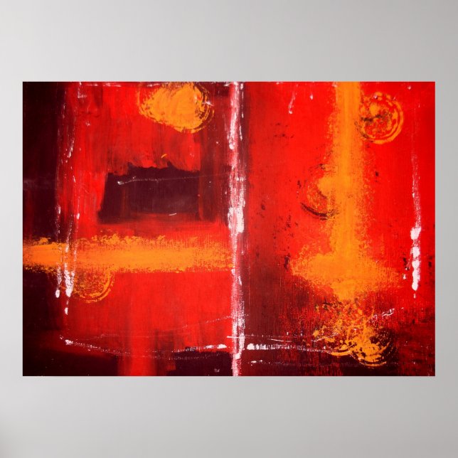 Cartaz de Impressão de Pintura Abstrata Expression (Frente)