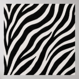 Cartaz de Impressão de Zebra Elegante Decoração Co