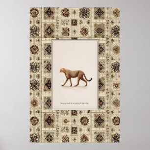 Cartaz de impressão do Guepardo Arte de parede de 