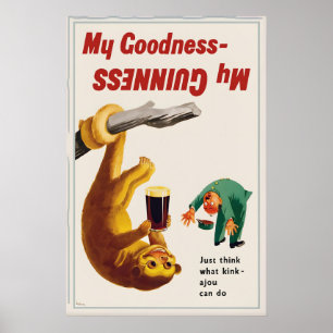 Cartaz de Impressão do Guinness Sloth John Gilroy